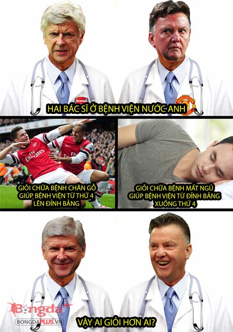 Wenger và Van Gaal, ai hơn ai?