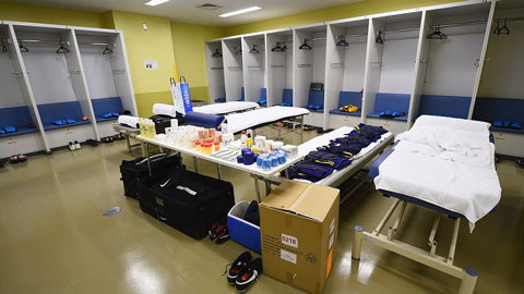 Chùm ảnh: Bên trong phòng thay đồ của Barca tại FIFA Club World Cup