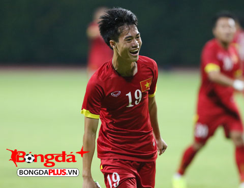 Văn Toàn ăn mừng bàn thắng vào lưới U23 Malaysia ở SEA Games vừa rồi