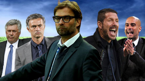 "Ngũ bá HLV": Guardiola, Mourinho, Ancelotti, Simeone và Klopp