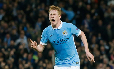 De Bruyne chói sáng trong màu áo Man City