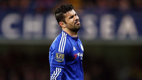 Chelsea mất Diego Costa ở trận gặp M.U vì thẻ phạt