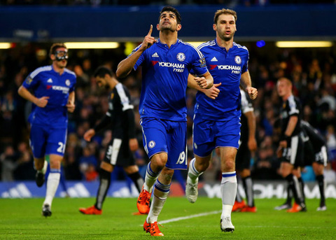 Hiddink sẽ chọn ai để đá thay Diego Costa (19) ở cuộc đối đầu với M.U?