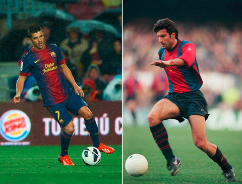 Trong quá khứ, Figo và Villa là những cái tên lừng danh từng khoác áo số 7 tại Barca