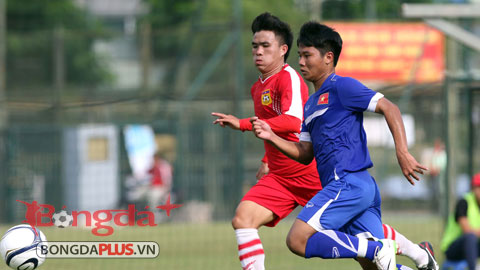 U19 Việt Nam (áo xanh) được kỳ vọng sẽ thể hiện một bộ mặt ấn tượng tại VCK U19 châu Á sắp tới