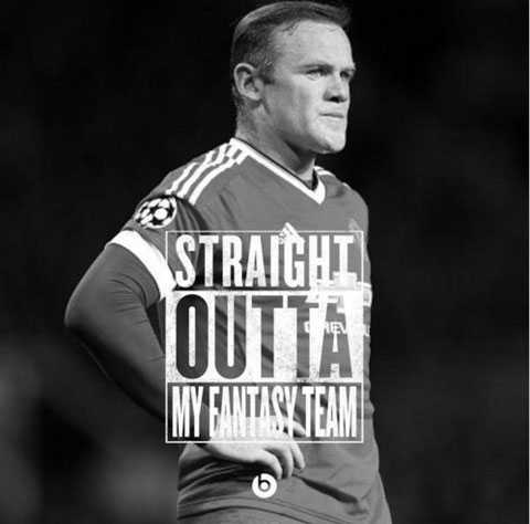 Tháng 8: Thi đấu sa sút, Rooney nhanh chóng bị các HLV Fantasy loại khỏi đội hình