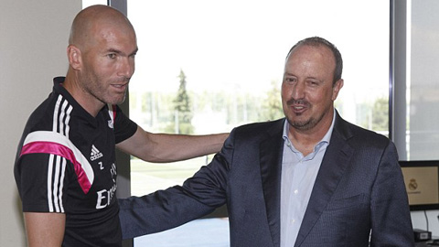 Benitez có thể là bước đệm để Real bổ nhiệm Zidane?