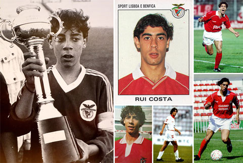 Tài năng của Rui Costa sớm được phát hiện bởi Benfica