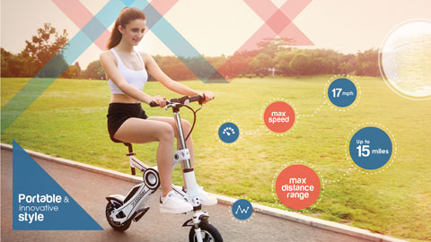 Xcooter – xe đạp điện gấp siêu nhẹ ra mắt ở CES 2016