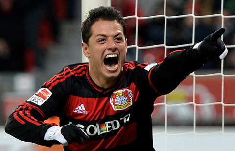 Nửa đầu mùa giải Chicharito đã ghi 19 bàn cho Leverkusen