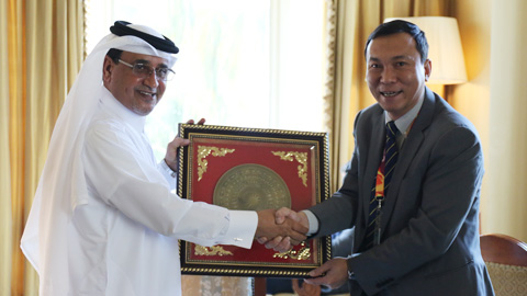 PCT thường trực VFF Trần Quốc Tuấn làm việc với lãnh đạo LĐBĐ Qatar: Siết chặt mối quan hệ tốt đẹp