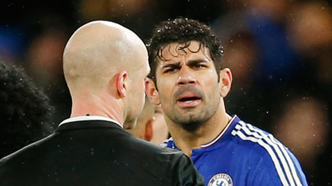 Chelsea mất điểm, Diego Costa lại nổi cơn tam bành