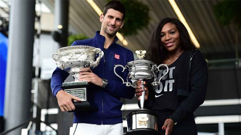 Djokovic và Serena Williams xếp hạng hạt giống số 1 tại Australian Open
