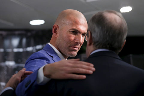 Florentino Perez và Zidane cần chung sức chung lòng đưa Real vượt qua khó khăn