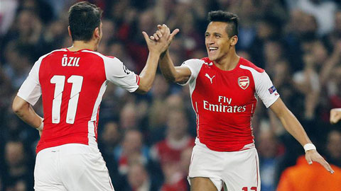 Sanchez và Oezil trở lại trong trận gặp Chelsea