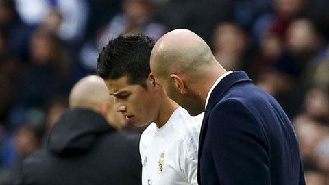 HLV Zidane có giáo án riêng cho James Rodriguez