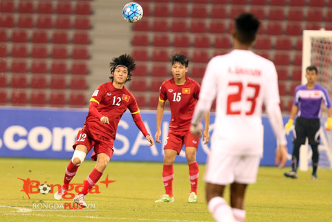 Tuấn Anh chơi xuất sắc nơi tuyến giữa U23 Việt Nam - Ảnh: Anh Đức