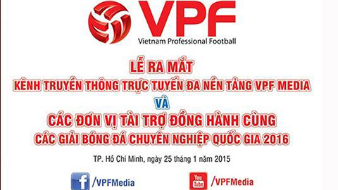 VPF ký hợp tác với Sportradar, ra mắt kênh VPF Media