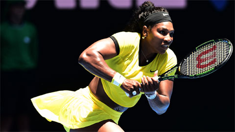 Thắng áp đảo Sharapova, Serena tiến vào bán kết Australian Open