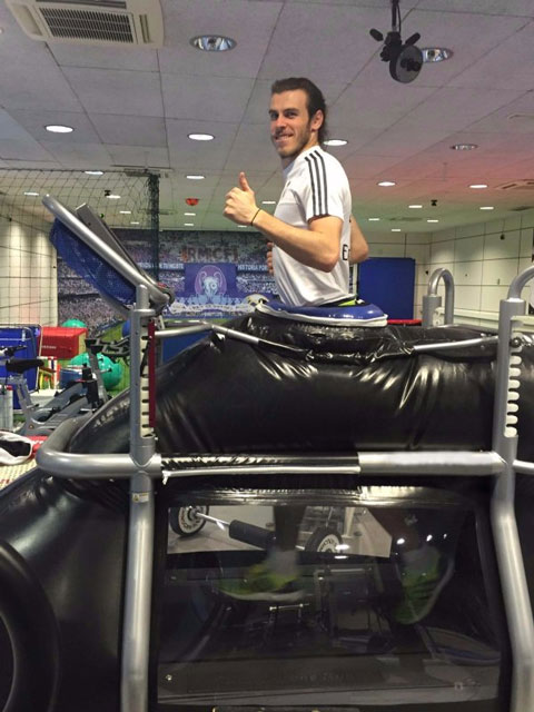 Gareth Bale đang bình phục chấn thương rất nhanh