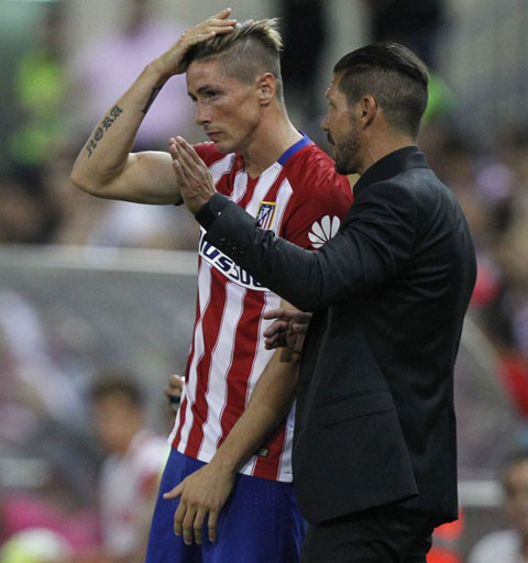Dù gặp khó về mặt lực lượng, Simeone vẫn quyết định chia tay Torres vào cuối mùa