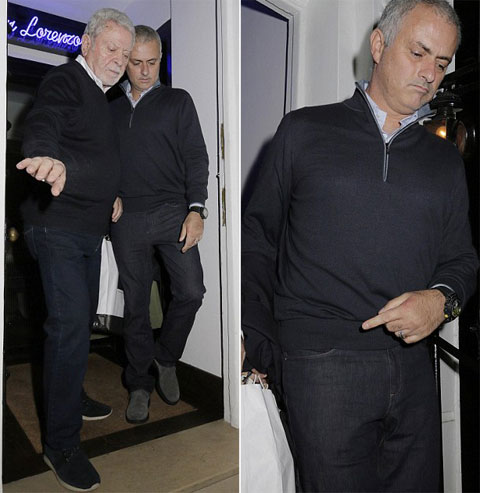 Gương mặt lạnh lùng của Mourinho