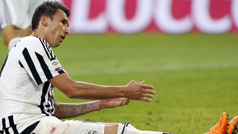 Juventus mất Mandzukic 1 tháng vì chấn thương