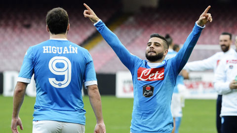 Higuain ghi bàn thứ 22, Napoli vững ngôi đầu Serie A