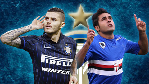 Inter tái lập cặp bài trùng Eder-Icardi của Sampdoria