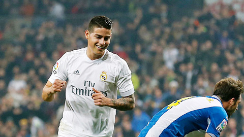 Nụ cười trở lại với James Rodriguez ở Real Madrid