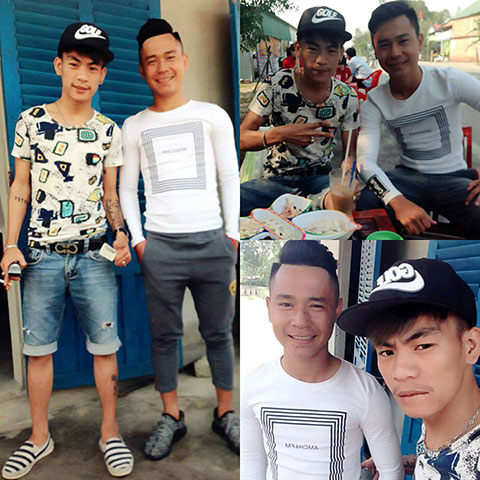 Minh Dĩ hớn hở khoe kiểu tóc mới cùng cây kéo Jim A Jim - Ảnh: FBNV