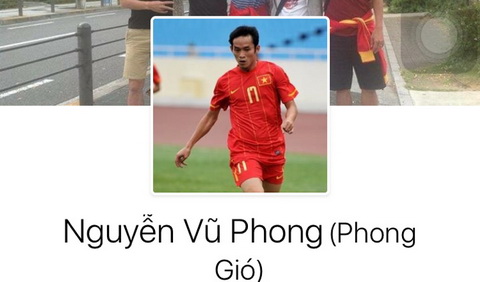Cầu thủ Nguyễn Vũ Phong bức xúc vì facebook giả mạo
