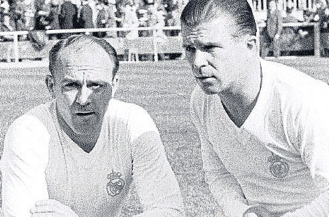 Di Stefano và Ferenc Puskas (đều của Real) ghi bàn ở 7 trận chung kết Champions League