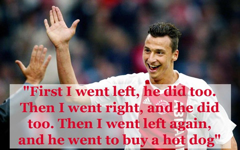 Ibrahimovic nói đùa về Stephane Henchoz khi bị cựu trung vệ Liverpool kèm chặt