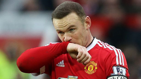 M.U thua hơn nửa số trận vắng Rooney