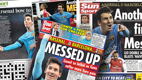 Báo chí thế giới ngả mũ trước màn trình diễn của Messi