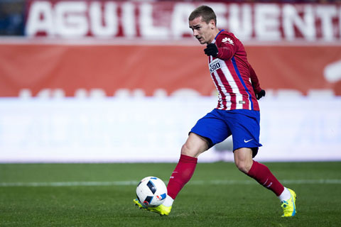 Griezmann không thể một mình gánh vác cả hàng công Atletico