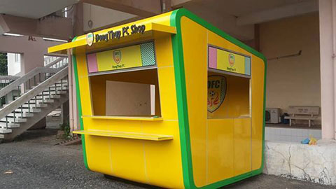 Mini store sắp khai trương của Đồng Tháp - Ảnh: FB Đồng Tháp FC