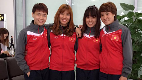 Tuyển nữ Việt Nam rạng rỡ lên đường sang Nhật dự vòng loại Olympic