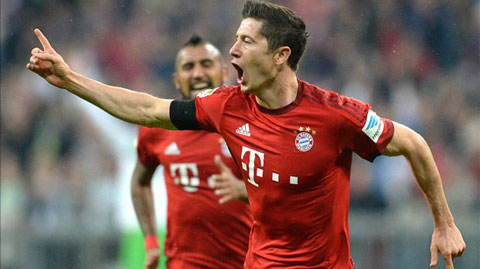 Lewandowski đang có phong độ ấn tượng ở Bayern