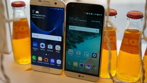 Galaxy S7 sạc pin chậm hơn LG G5 xấp xỉ 40%