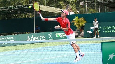 Hoàng Thiên lội ngược dòng đưa Việt Nam vượt qua vòng 1 Davis Cup