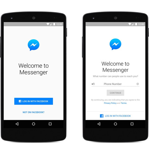 Đăng nhập Facebook Messenger, không cần tài khoản Facebook