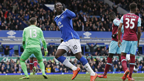 Lukaku ghi bàn nhưng Everton lại thua ngược trước West Ham