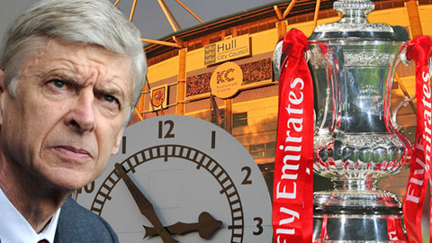 Wenger sẽ ra đi nếu Arsenal không vượt qua Hull ở FA Cup