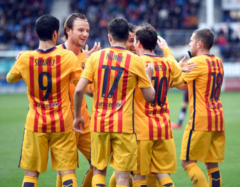 Barca giành chiến thắng trước Eibar dễ như lấy đồ vật trong túi