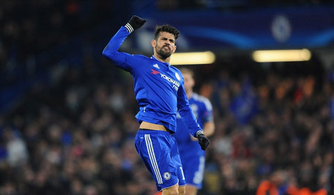 Costa là điểm sáng hiếm hoi của Chelsea