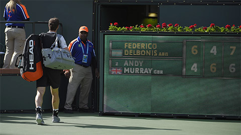 Tin tennis 15/3: Murray bị loại sớm tại Indian Wells