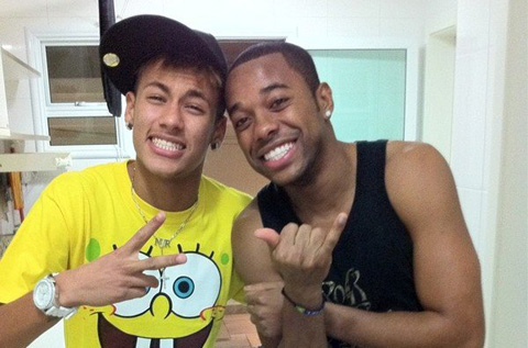 Neymar và Robinho rất hợp nhau