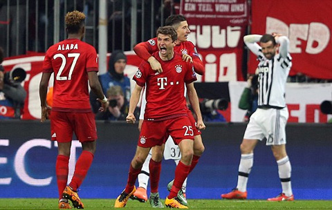 Bayern đã có màn lội ngược dòng hết sức ngoạn mục trước Juventus